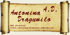 Antonina Dragumilo vizit kartica